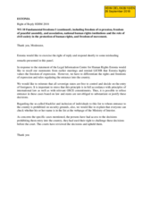 Right of Reply by Estonia