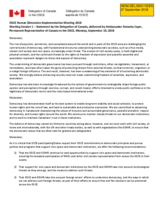 Statement by Canada for Working Session 1