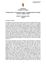 Statement of the Delegation of Hungary