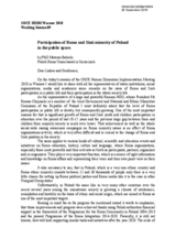 Statement on Roma minority situation in Poland in the field of public participation