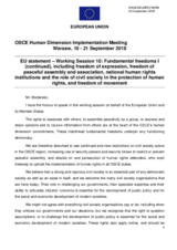 Statement by the European Union