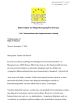 Spoken intervention by Buergerbewegung Pax Europa e.V.