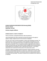 Intervention by Mission Europa