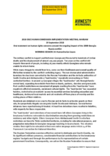 Oral statement on human rights concerns around the on-going impact of the 2008 Georgia-
Russia conflict