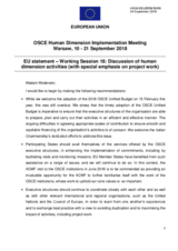 Statement by the European Union