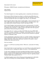 Intervention by Hopkins World