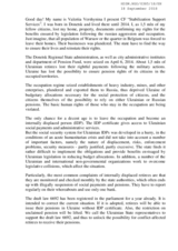 Statement from CF "Stabilization Support Services"