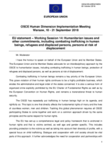 Statement by the European Union