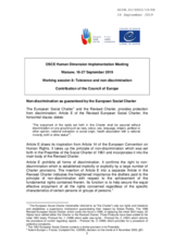Written Contribution by the Council of Europe