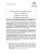 Written Contribution by the Council of Europe