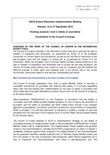 Written Contribution by the Council of Europe