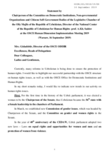 Written Statement by Uzbekistan