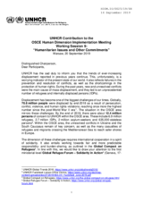 Written Contribution by UNHCR