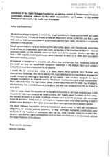 Written Contribution by the Open Dialog Foundation