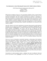 Written Contribution by the Freedom House