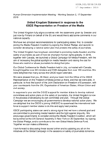 Written Statement by United Kingdom