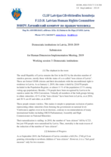 Written Contribution by the Latvian Human Rights Committee