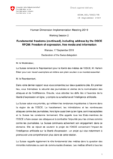 Written Statement by Switzerland