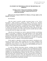Written Statement by Armenia