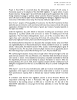 Written Contribution be the People in Need