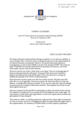 Opening Statement by Norway