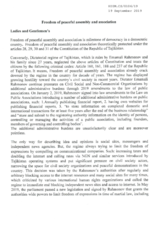 Written Contribution by the Political Movement "Group 24"