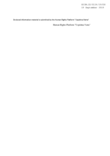 Information Material by the Human Rights Platform "Uspishna Varta"