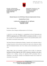 Written Statement by Albania