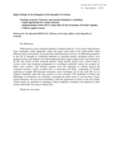 Right of Reply by Armenia