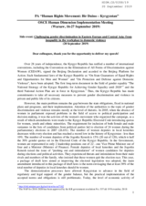 Written Contribution by Human Rights Movement "Bir Duino-Kyrgyzstan"