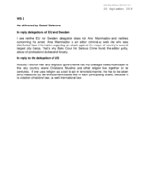 Right of Reply by Azerbaijan