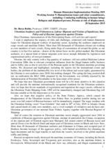 Written Contribution by the Crimean Tatar Resource Center