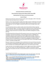 Written Contribution by the International Humanist and Ethical Union