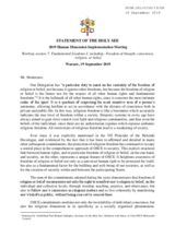 Written Statement by the Holy See