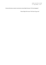 Information Material by the Human Rights Movement ''Bir Duino-Kyrgyzstan''