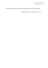 Information Material by the Human Rights Movement ''Bir Duino-Kyrgyzstan''