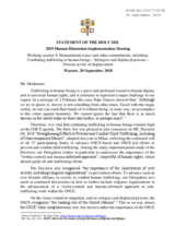 Written Statement by the Holy See