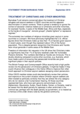 Written Contribution by Barnabas Fund