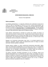 Opening Statement by Spain