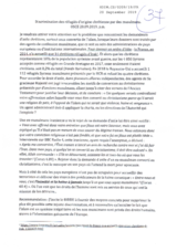 Written Contribution by Salut et Misericorde