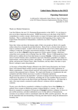 Opening Statement by the United States of America