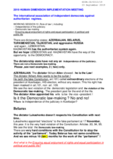 Written Contribution by International Association of Independent Democrats Against Authoritarian Regimes