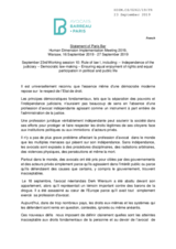 Written Contribution by the Paris Bar Association