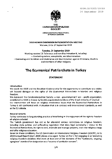 Written Contribution by the Constantinopolitan Society