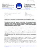 Written Contribution by Public Organization "Public Advocacy"