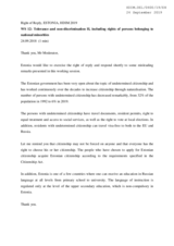 Right of Reply by Estonia