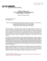 Written Contribution by UNHCR