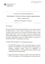Written Statement by Switzerland