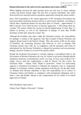 Written Contribution by the Charity Fund "Right to Protection"