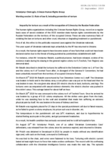 Written Contribution by the Crimean Human Rights Group